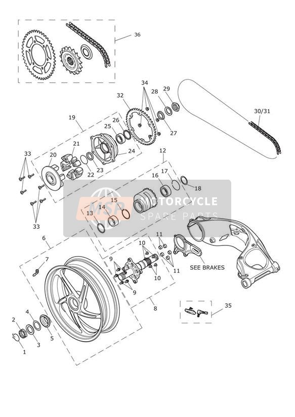 Hinterrad & Endantrieb GT 602552