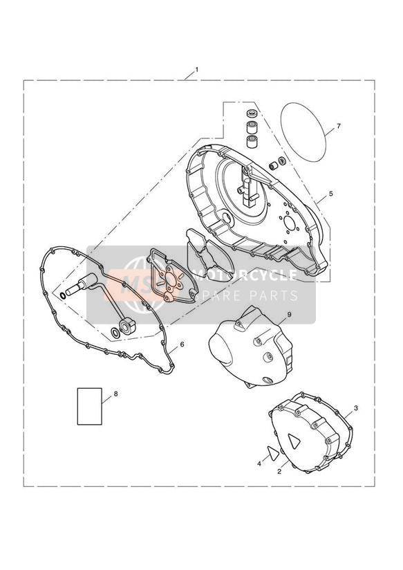 Kit de couvercle de moteur chromé
