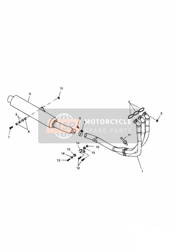 Sistema di scarico doppio per braccio oscillante 161317