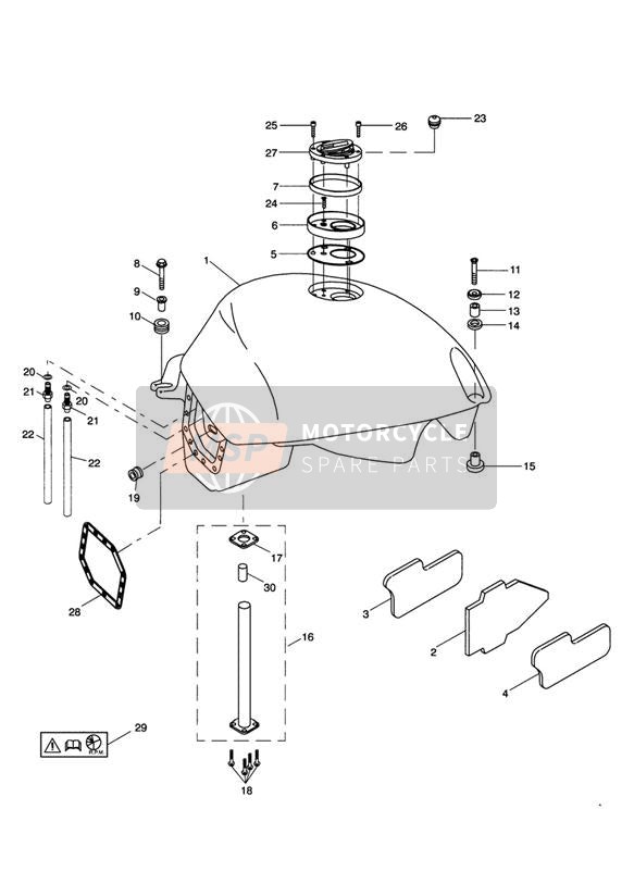 Serbatoio carburante e accessori