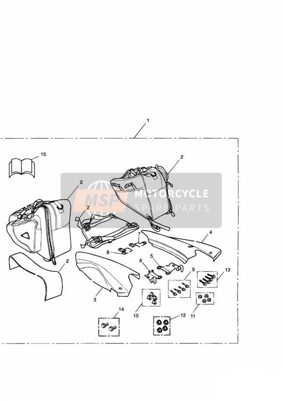 Kit borsa da sella