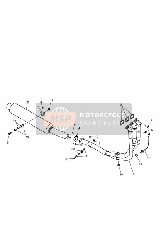 T3202118, Bolt, Rhhf, M8 X 1.25 X 45, Slv, Triumph, 2