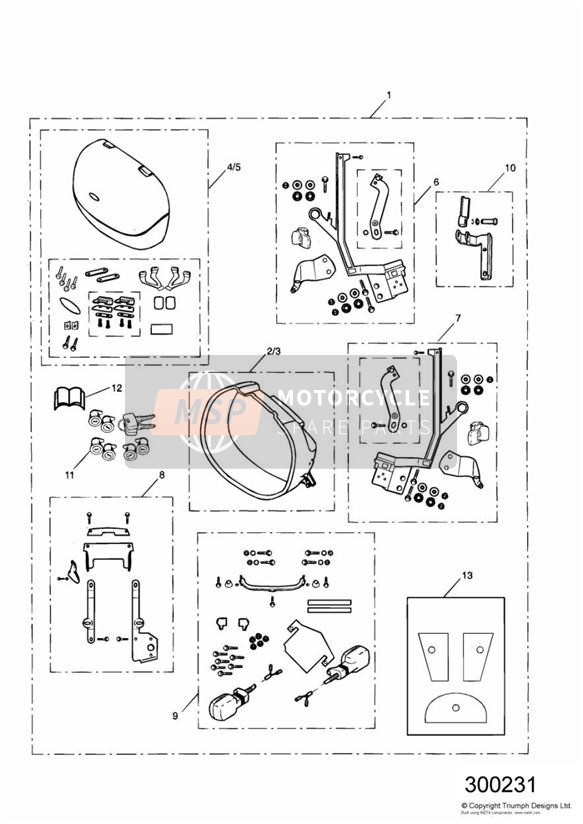 Sistema di pannier a 2 box