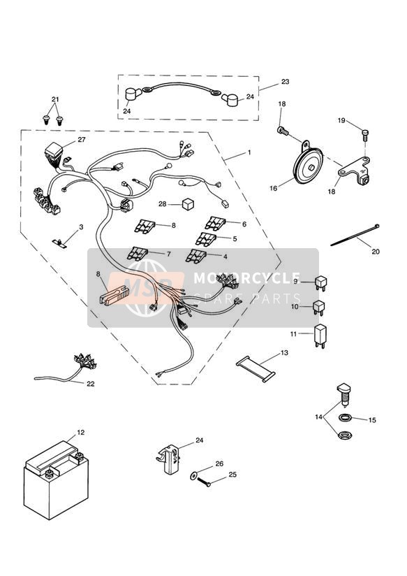 T2505075, Socket, Auxillary Power, Triumph, 1