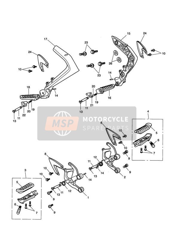Repose-pieds et supports