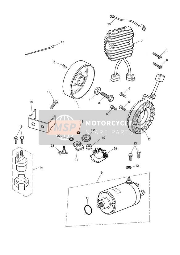 T1310120, Starter, Solenoid, Fused, Triumph, 0