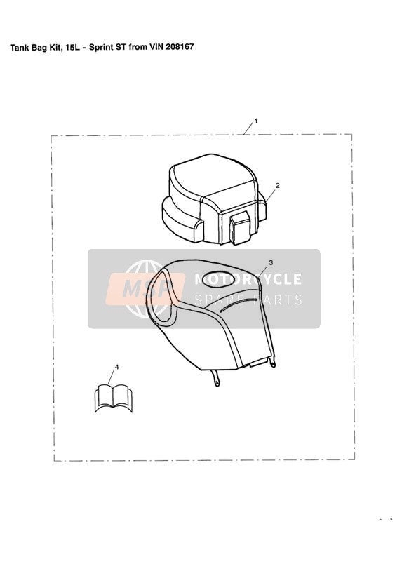 Kit sacoche de réservoir 15L
