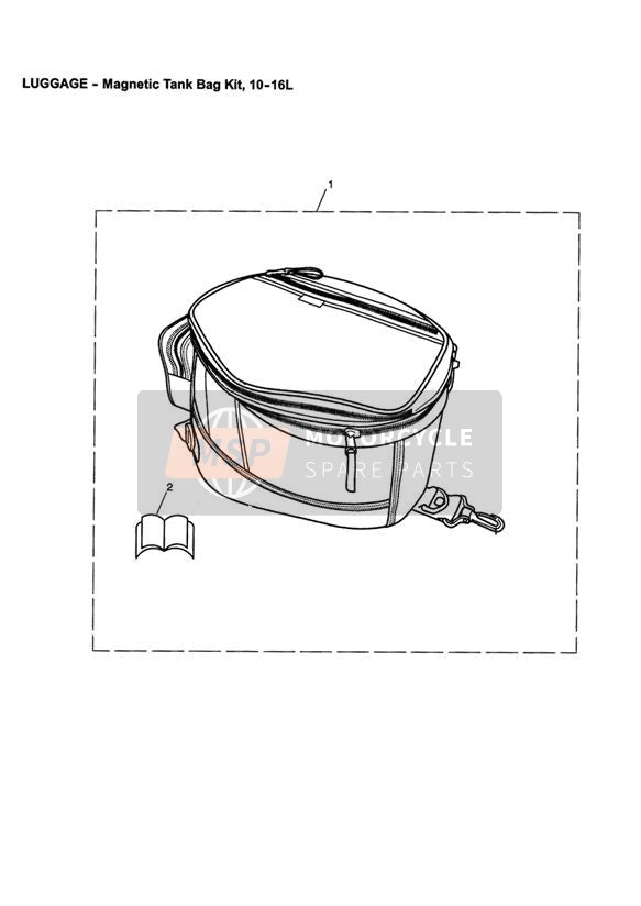 Kit sacoche magnétique pour réservoir 1016L