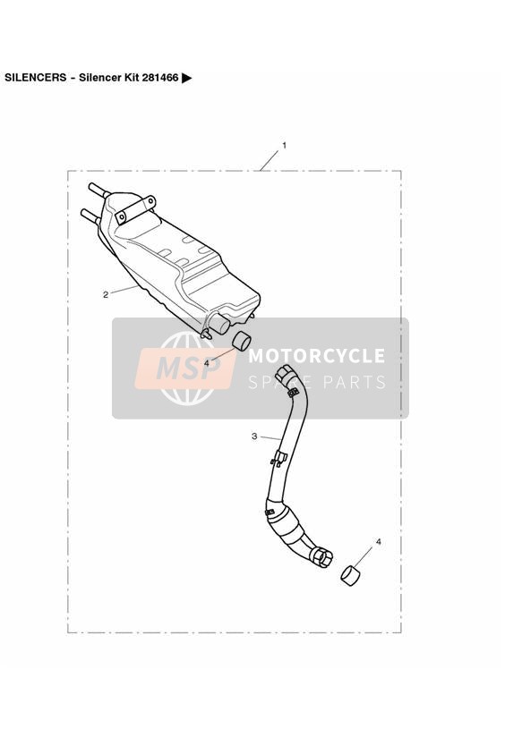 Kit silencieux 281466 >