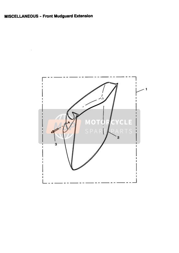 Extension de garde-boue avant