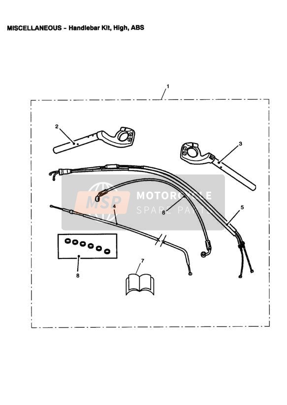 Kit de guidon haut ABS