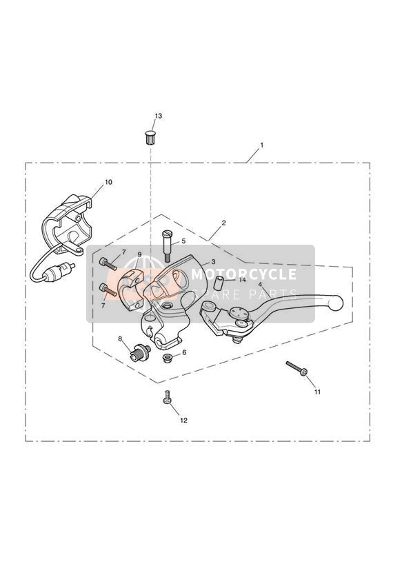 T2046526, Kragen , Kupplungshebel, Triumph, 1