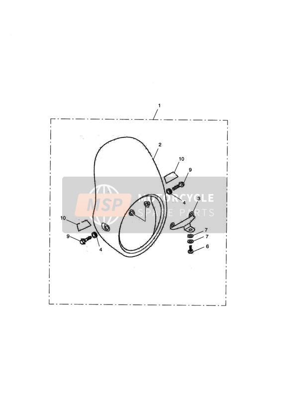 Windschild-Set einfarbiger roter Streifen