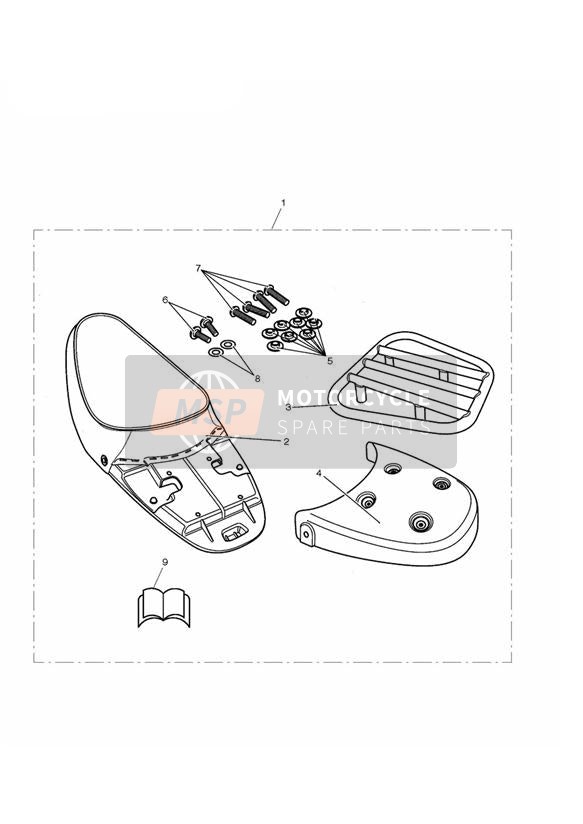 Einzelsitz und Gepäckträger Kit