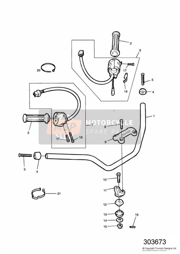 T3330643, Screw, M5 X 30, Csk Skt, Patch, Triumph, 0