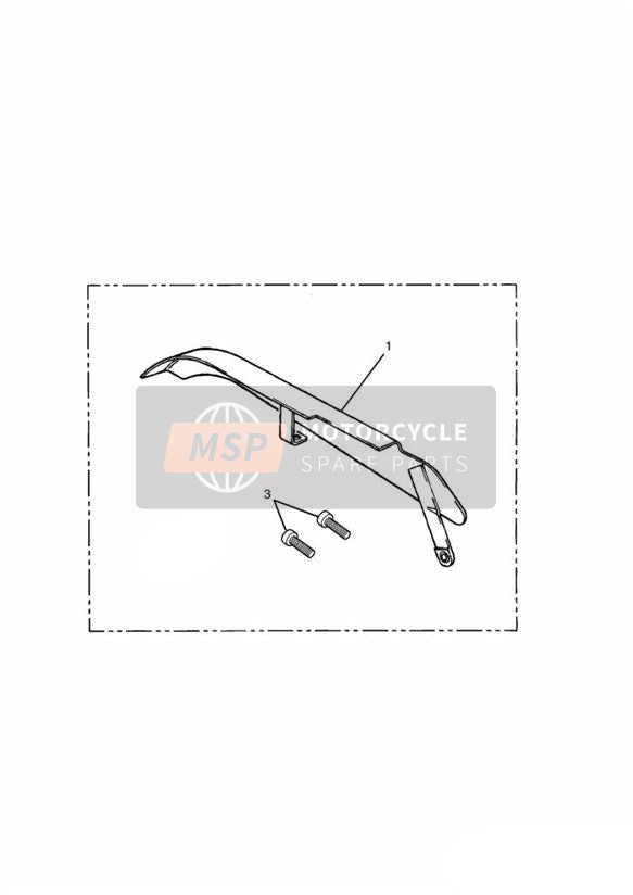 Protector de cadena cromada hasta Vin 71698