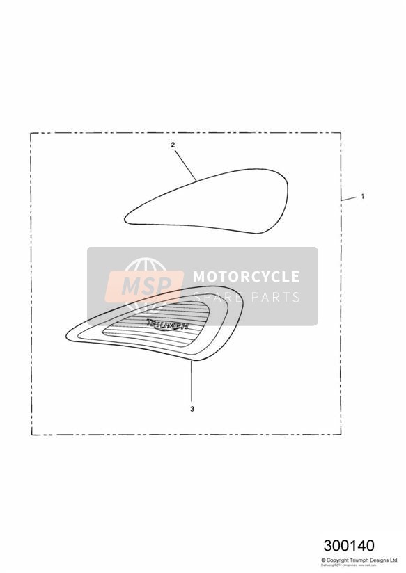 Kit de almohadilla de rodilla para tanque 2