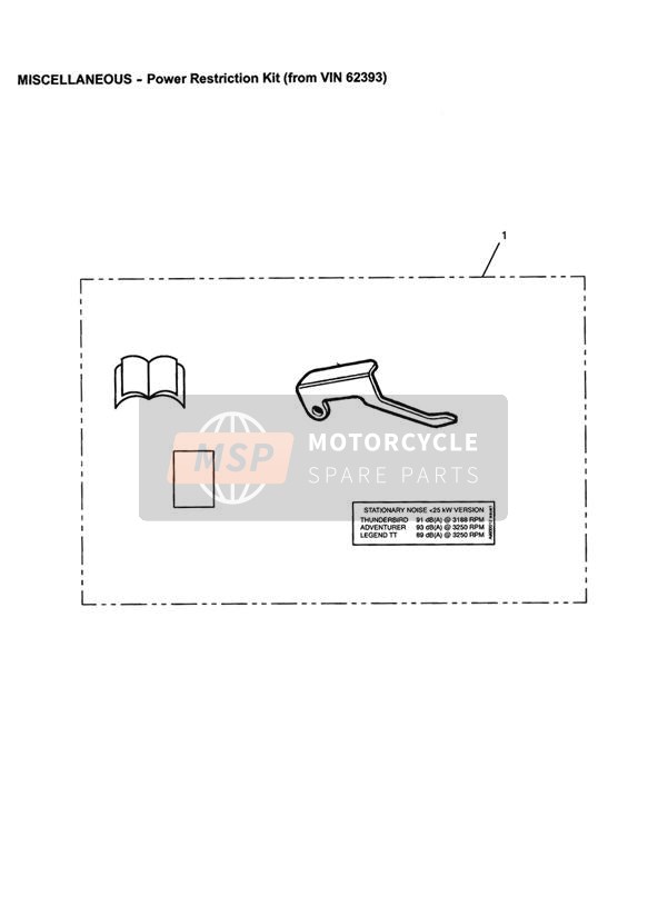 Kit de restricción de potencia desde Vin 62393
