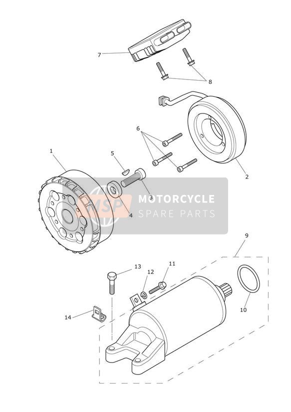 Starter & Alternator GT Eng No 612713 Eng No 613308 613370
