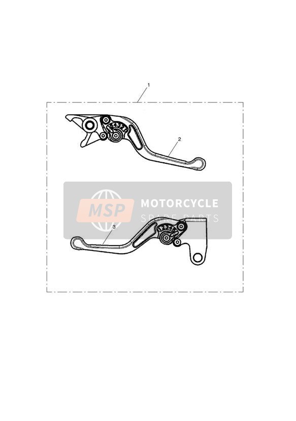 Kit de palancas ajustables estándar cortas