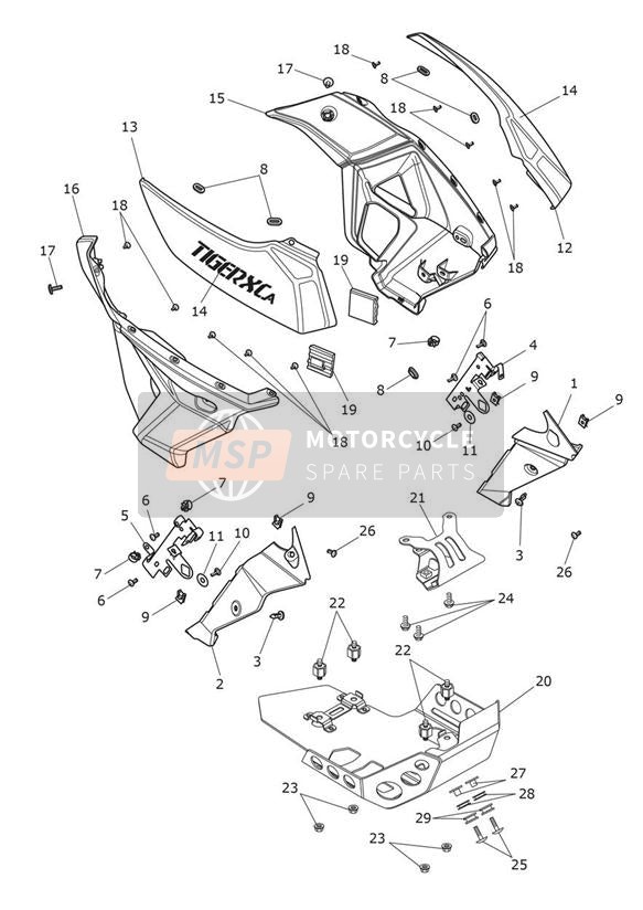 Carénages et sabot de protection