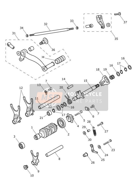 Gear Selectors & Pedal