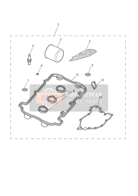 T1261103, Gasket, Crank Cover, Triumph, 1