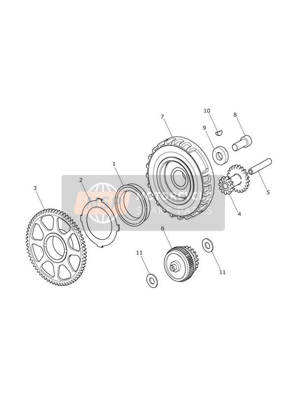Starter Drive Gears - Aandrijftandwielen Starter 2