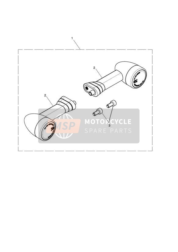 Intermitentes LED - brazo largo