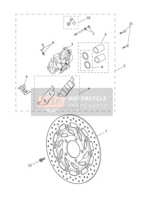 Remklauw En Schijf Voorrem - Front Brake Caliper & Disc