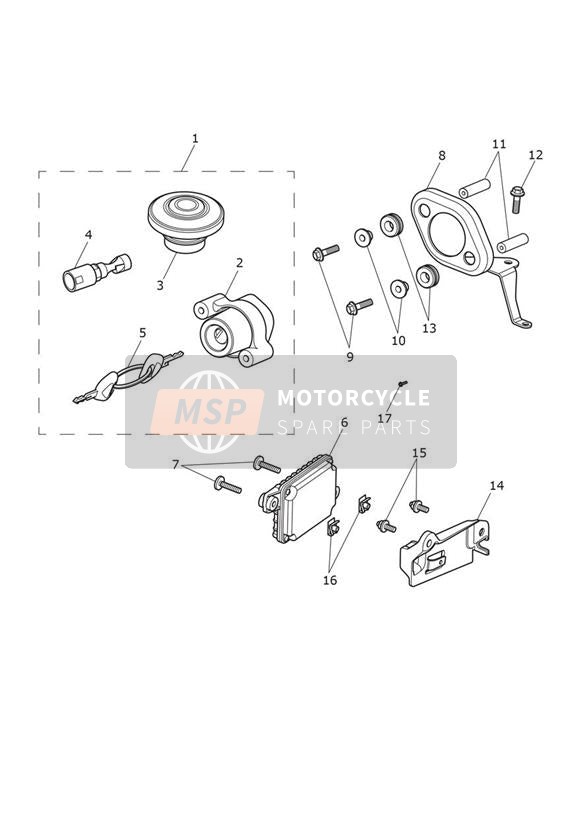 Interrupteur d'allumage et verrouillage