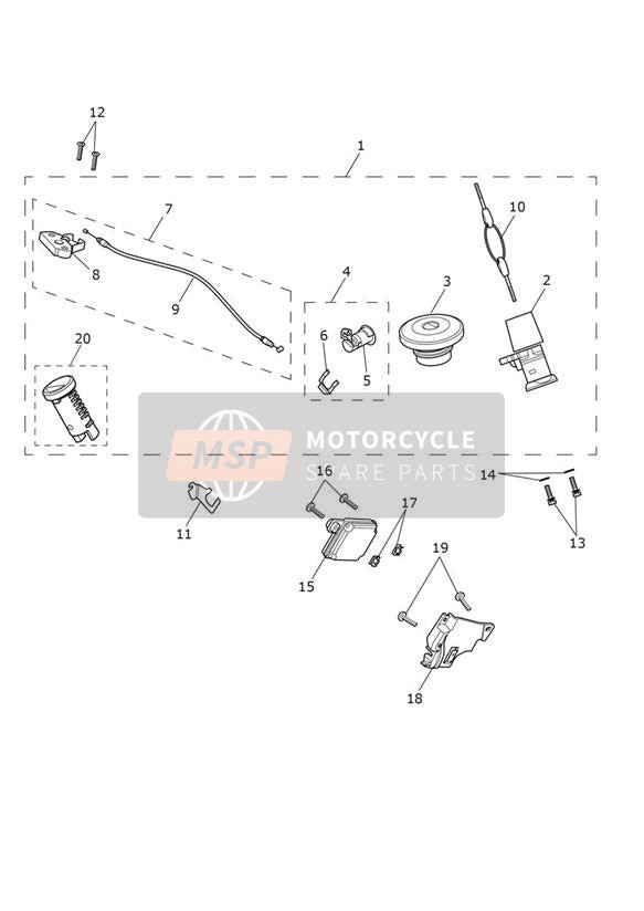 Ignition Switch & Lockset - 818610 >
