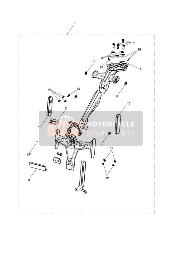 Kit de support de plaque d'immatriculation
