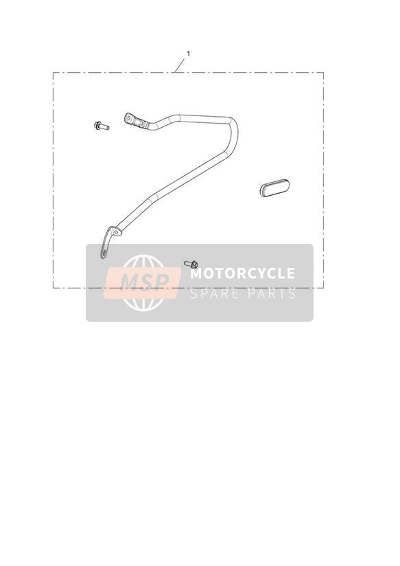 Kit barra portapacchi, lato sinistro