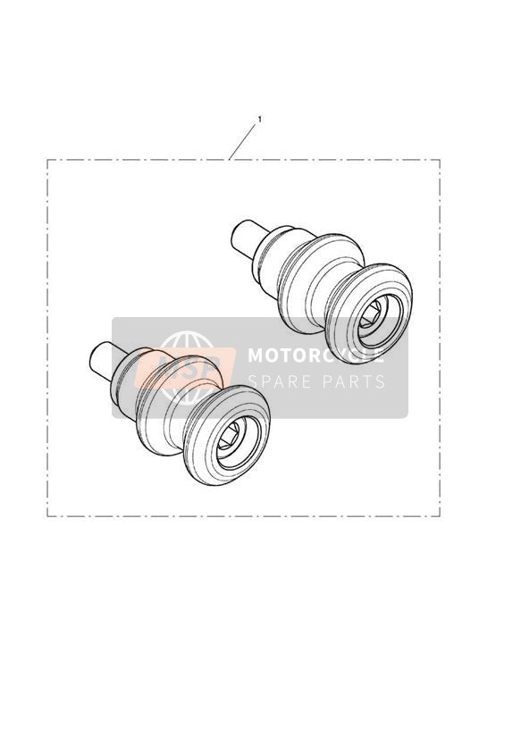 Kit di bobine per cavalletto paddock, grigio