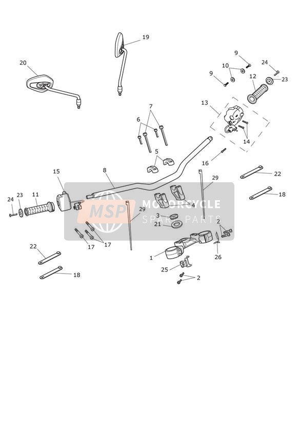 T3332335, Screw, Tx, M4 X 0.7 X 19.5, Black, Triumph, 2