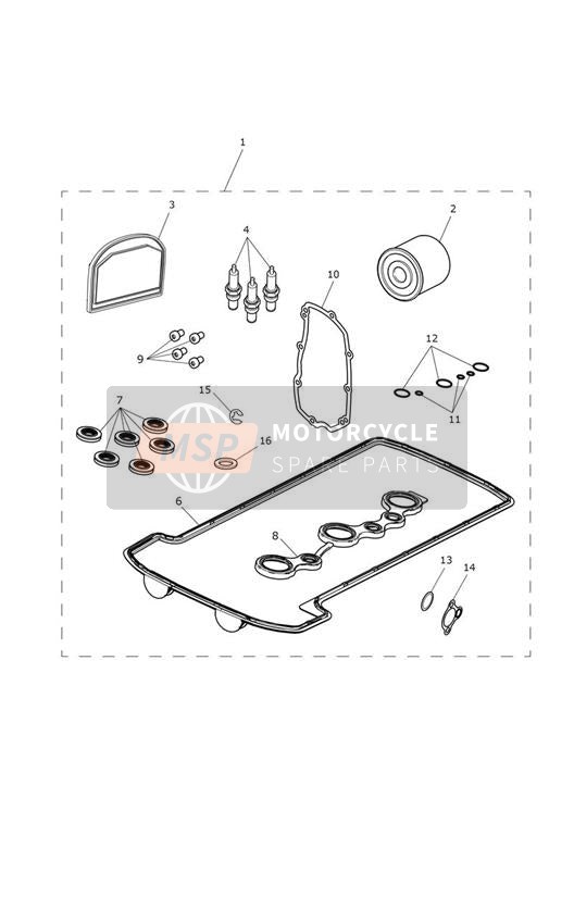 Kit de servicio del motor