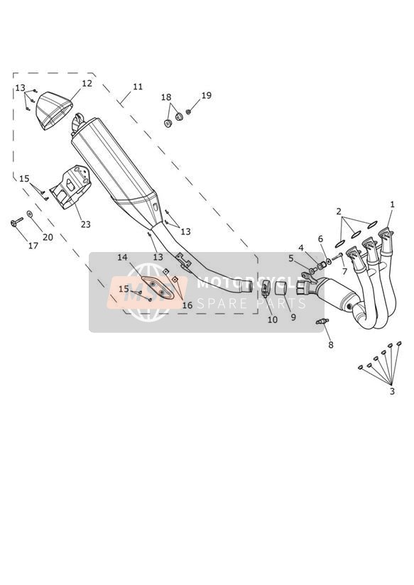 Auspuffanlage - Nur für Low Ride Height Version