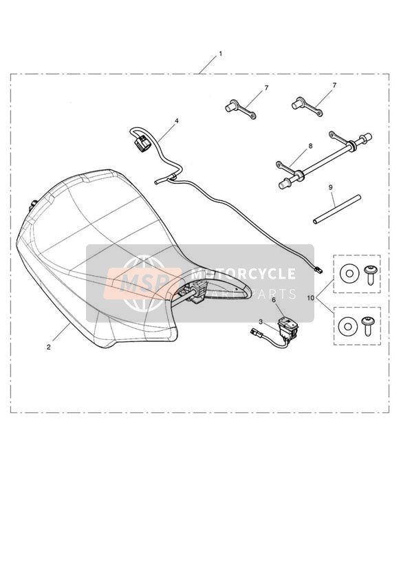 Asiento del conductor, kit calefactado