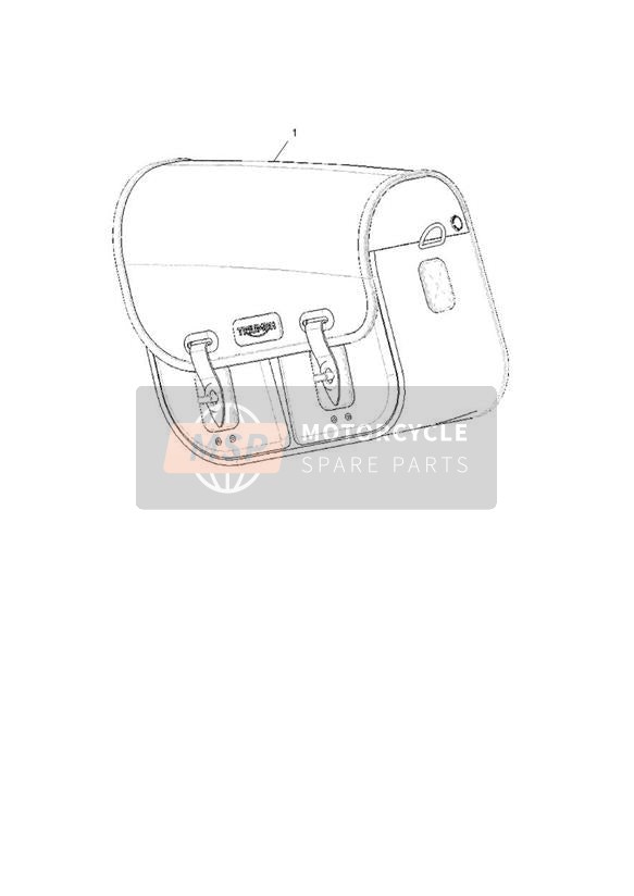 Valise, coton ciré, noir, côté gauche
