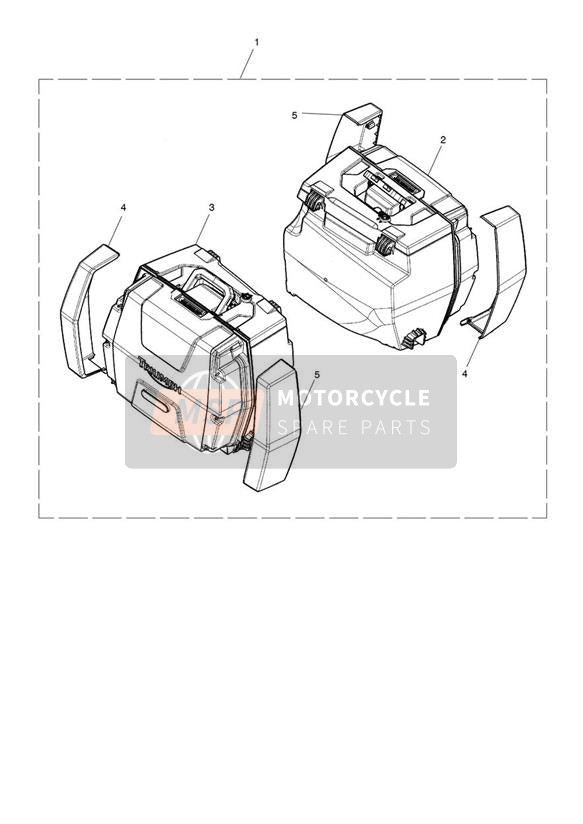 Kit de alforjas 2 Box, llave estándar