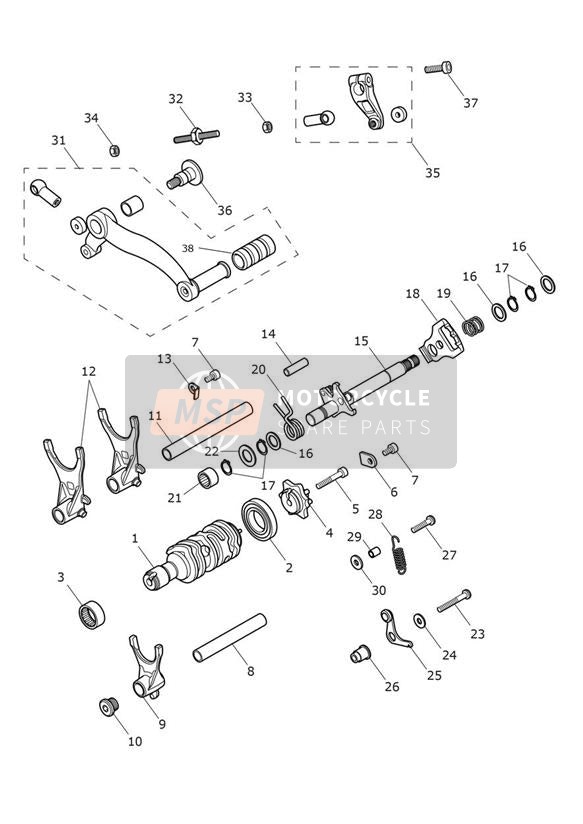 Gear Selectors & Pedal