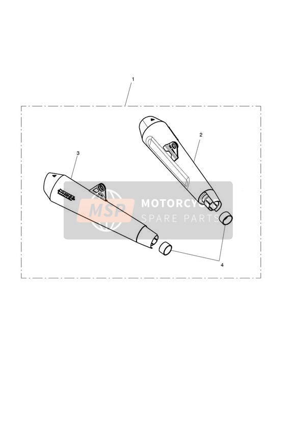 Silencer, Pair, Homologation, Black