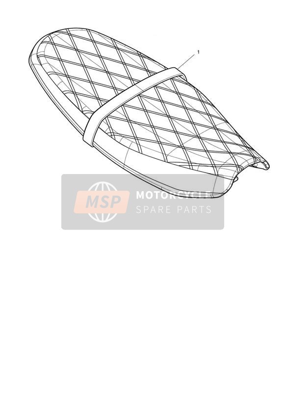 Seat Assembly, Quilted, Brown