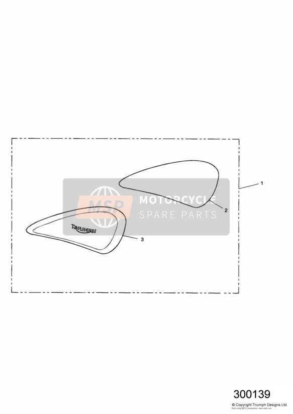 Kit de protège-genoux pour réservoir 1