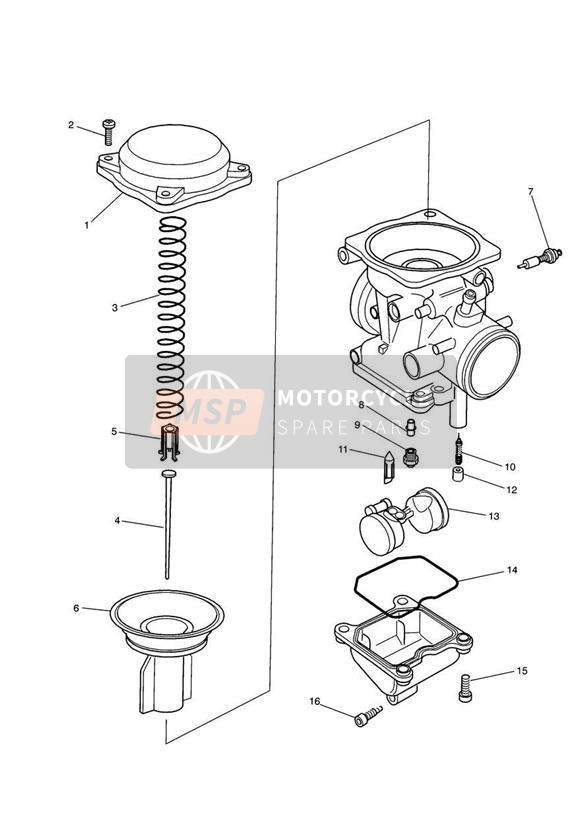 Pièces de carburateur Assemblage de carburateur T1240670