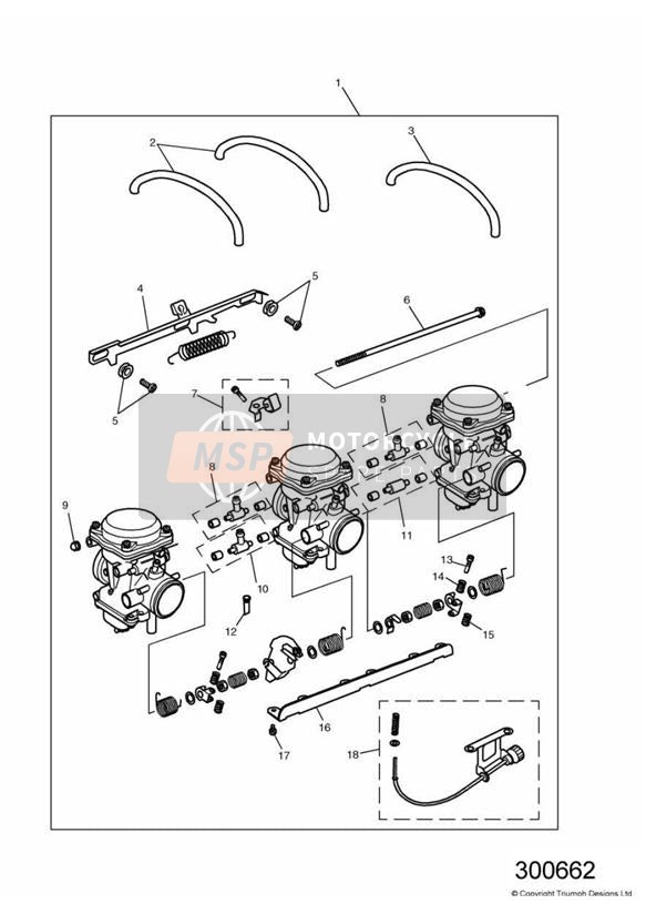 Carburateurs ENG NO 62507