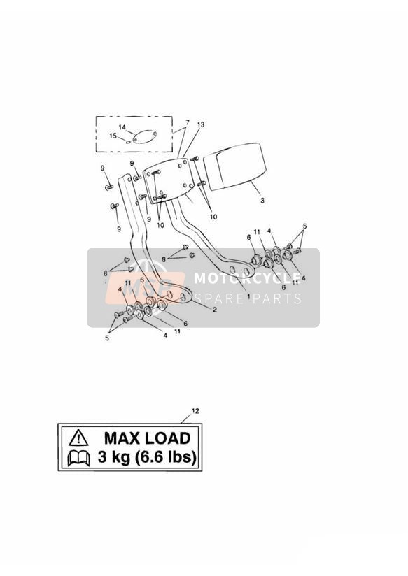 T3550405, Washer, M8 X 17 X 1.6, Triumph, 0