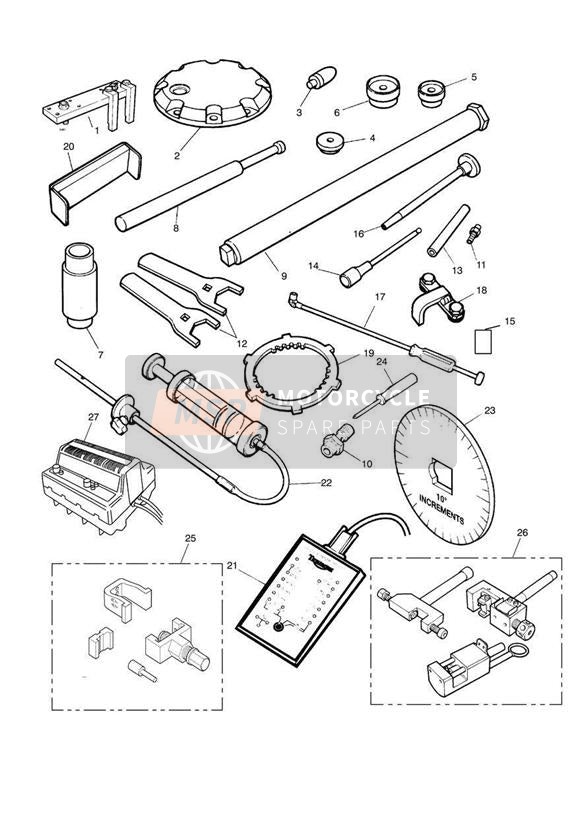 A3880205, Kit Chain Link Tool, Triumph, 1