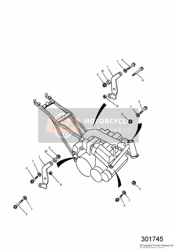 Linkage Carrier Motorsteunbouten